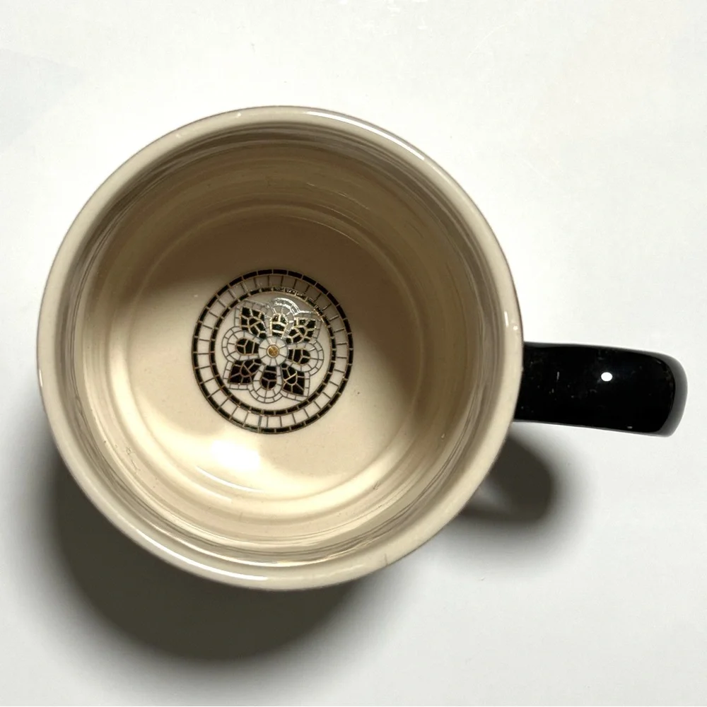 Anthropologie Margot Tiled Dining Bistro Mug Letter J - Picture 7 of 7